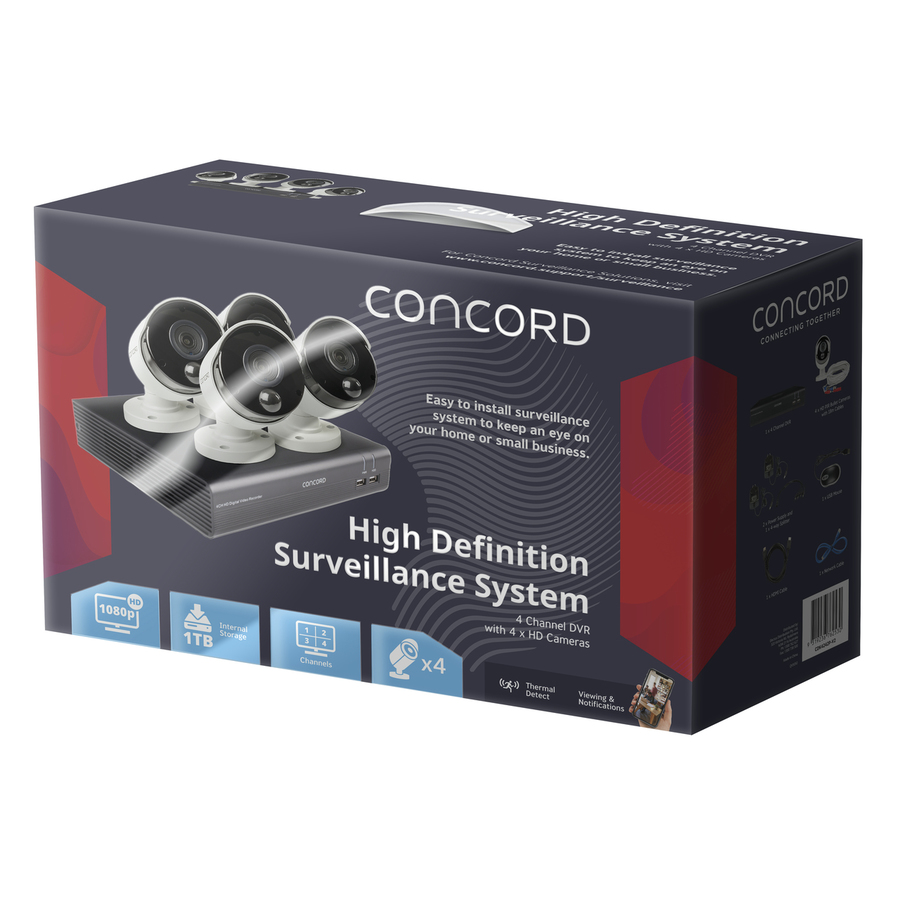 concord 4 channel hd dvr